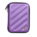 Electronic Accessories Bag for Universal Cable USB Waterproof Travel Digital Product Organizer Case for Hard Drive Charger Handbag Purple