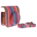 Polaroid Camera Leather Bag & Shoulder Straps Case For Fujifilm Mini8/8+/9