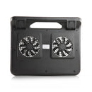 12-19" Laptop Cooling Pad Cooler Portable Quiet Fan USB Powered Strong Wind