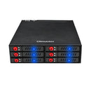 6-Bay Mobile Rack Hot Swap Backplane for 2.5in Sata I/II/III HDD Drives Dock