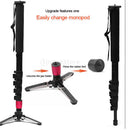 Portable Monopod Base 3/8inch Tripod Adapter Legs Support For DSLR Camera