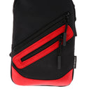 Outdoor Travel Single Strap Shoulder Bag School Travel Sports Gym Climing Black +Red