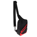 Outdoor Travel Single Strap Shoulder Bag School Travel Sports Gym Climing Black +Red