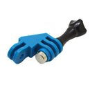 90 Degree Direction Adapter Elbow Mount With Screw For Gopro Hero 3 4 5 Blue