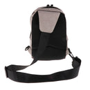 Light Gray USB Port Bag Crossbody Shoulder Daypack Men Compact One Strap Chest Backpack