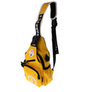 Yellow Men Casual Chest Bag Pack w/ Single Shoulder Strap Crossbody Travel Daypack
