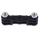 Dual Mount Holder Handle Grip Pole Adapter For GoPro Hero 3+ 4 & LED Light