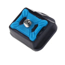 Strong Aluminum Waist Belt Tripod Mount For GoPro Xiaomi Yi Camera Blue