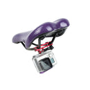 Aluminum Alloy 2-Rail Saddle Bike Seat Rail Mount For GOPRO3 + 4 /5 Session