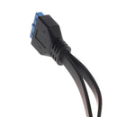 USB 3.0 20Pin Female To 20Pin Female Connector Motherboard Extension Cord
