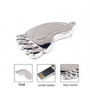 4GB USB2.0 Memory Stick Flash Drive Thumb Drives for Computer Silver Feet