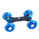 4 Wheel Rolling Slider Dolly Car Universal Stabilizing Holder for SLR Camera Camcorder