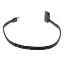 Power Esata to Sata Cable Dual Power USB 12/5V to 7+15Pin For 2.5/3.5" HDD Black