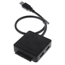USB 3.0 To SATA Adapter Card Reader Hub Converter For 2.5" 3.5" HDD TF SD