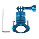 Blue Bike Motorcycle Handlebar Seatpost Clamp Mount Holder for Gopro Hero Cameras