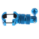 Blue Bike Motorcycle Handlebar Seatpost Clamp Mount Holder for Gopro Hero Cameras