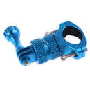 Blue Bike Motorcycle Handlebar Seatpost Clamp Mount Holder for Gopro Hero Cameras
