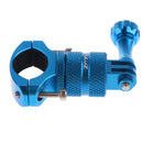 Blue Bike Motorcycle Handlebar Seatpost Clamp Mount Holder for Gopro Hero Cameras