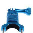 Blue Bike Motorcycle Handlebar Seatpost Clamp Mount Holder for Gopro Hero Cameras