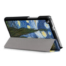 Blue Stars Thin Folio Stand Leather Case for Huawei Mediapad M3 Lite 8