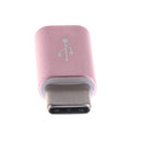 Micro USB Female to USB 3.0 Type C Male Adapter Data Syncing and Charging For Meizu Rose Gold