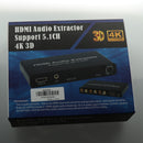 5.1CH 4K 3D HDMI Audio Extractor Converter HDMI to HDMI Decoder Adapter
