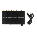 SPDIF 5.1CH Audio Converter Digital Decoder Support Coaxial DTS/AC3 for HDTV