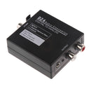 Digital Optical Coax to Analog L/R Audio Converter Adapter with Fiber Cable