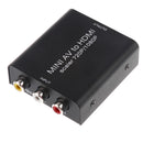 Mini RCA AV to HDMI Converter Adapter Composite AV2HDMI Switcher 1080P Support DVD