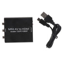 Mini RCA AV to HDMI Converter Adapter Composite AV2HDMI Switcher 1080P Support DVD