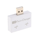 USB 2.0 Type A Male To Dual USB 2.0 Female Expander Connector For PC Laptop