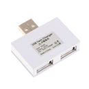 USB 2.0 Type A Male To Dual USB 2.0 Female Expander Connector For PC Laptop