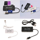 Multi-Functional Micro USB2.0 OTG Combo HUB Card Reader for SD /TF Card