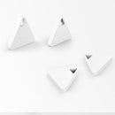 White Smart Key Finder Anti-lost Tag Mini Bluetooth Pet Tracking Alarm GPS Locator Triangle