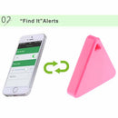 Pink Wireless Bluetooth Smart Mini Tag Tracker Pet Wallet Key Finder GPS Locator Portable