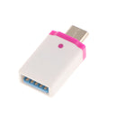 USB 3.0 Female To Type C Male Converter Adapter On The Go(OTG) Rose