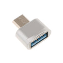 USB 3.1 Type-C Male to USB Female Adapter Connector Adapter for PC Silver
