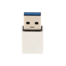 USB 3.0 Male (USB-A) to USB 3.1 type C (USB-C) Female F/M Connector Silver