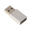 USB 3.0 Male (USB-A) to USB 3.1 type C (USB-C) Female F/M Connector Silver