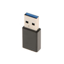 USB Type-C Female to Type A USB 3.0 Male Converter Connector Adapter Black