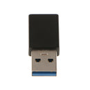 USB Type-C Female to Type A USB 3.0 Male Converter Connector Adapter Black