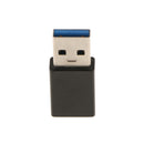 USB Type-C Female to Type A USB 3.0 Male Converter Connector Adapter Black