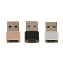 Type-c Female to USB Male Adapter High Speed Fast Charging Sync Connector Gold