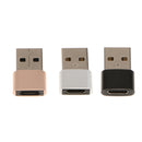 Type-c Female to USB Male Adapter High Speed Fast Charging Sync Connector Gold