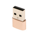 Type-c Female to USB Male Adapter High Speed Fast Charging Sync Connector Gold
