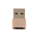 Type-c Female to USB Male Adapter High Speed Fast Charging Sync Connector Gold