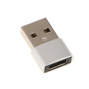 USB3.1 USB-C(Type C) Female to Type A USB2.0 Male Converter Adapter Plug Silver