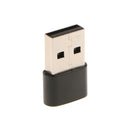 Type-c Female to USB Male Adapter High Speed Fast Charging Sync Connector Black