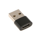 Type-c Female to USB Male Adapter High Speed Fast Charging Sync Connector Black