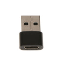 Type-c Female to USB Male Adapter High Speed Fast Charging Sync Connector Black